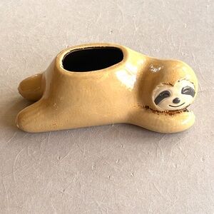 Adorable Sloth Ceramic Planter